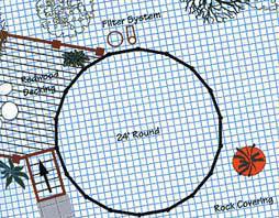 Arial View of Above-Ground Pool Plan